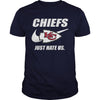 Image of Chiefs Just Hate Us T-shirt, Chiefs Just Hate Us Hoodies