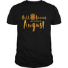Image of Halloqueens are born in august funny halloween tshirt