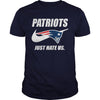 Image of Patriots Just Hate Us T-shirt, Patriots Just Hate Us Hoodies