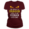 Image of I'm Really A Dragon Halloween Costume Shirt Easy