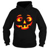 Image of Funny creepy silly PUMPKIN LANTERN FACE Halloween t-shirt