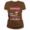 Image of MERRY CHRISTMAS WITH BASENJI SWEATER