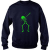 Image of Glow Party Supplies - Halloween Dabbing Skeleton tshirt