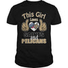 Image of Girl Loves Saints And Pelicans TShirt