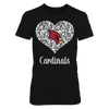 Image of Saginaw Valley State Cardinals - Lace Heart Logo