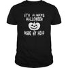 Image of Halloween Shirt Hoodie Gift Inside Pupmkins Head