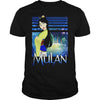 Image of Disney Mulan Green Dress Sparkles Graphic T-Shirt