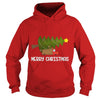 Image of Merry Christmas - truck with a Christmas tree Tshirt