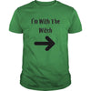 Image of Mens Mens Halloween Couples Costume Shirt Im With The Witch