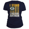 Image of i stand for the national anthem packers