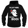 Image of I'm Just Here For The Boos - Halloween Wine Shirt