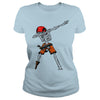 Image of JOLLY ROGER DABBING SKULL SKELETON PIRATE HALLOWEEN T SHIRT