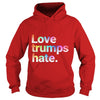 Image of Colorful Love Trumps Hate T Shirt Anti-Trump Sanders