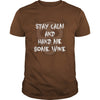 Image of Funny Halloween Shirt Stay Calm and Hand Me Some Wine