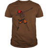 Image of JOLLY ROGER DABBING SKULL SKELETON PIRATE HALLOWEEN T SHIRT