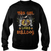 Image of This Girl Loves Bulldog Halloween