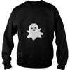 Image of cute happy ghost smiling happily