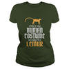 Image of Funny Cool Halloween Human Costume Lemur T-shirts