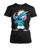 Image of Miami Dolphins - Cute Stitch T-shirt