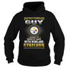 Image of NFL-STEELERS 163 GUY LOVES WINE