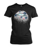 Image of New England Patriots Silver Lips T-shirt