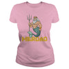 Image of Merdad T Shirt Father of A Mermaid Birthday T Shirt