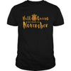 Image of Halloqueens are born in november funny halloween tshirt