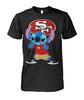 Image of San Francisco 49ers Cute Stitch Collection T-shirt 2018