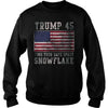 Image of Trump 45 Find Your Safe Space Snowflake Shirt