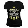 Image of Military Proud US Army Brother Veteran U Men’s Baseball T-Shirt