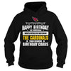 Image of happy birthday with the cardinals