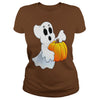 Image of Happy Halloween Ghost and Pumpkin
