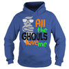Image of Halloween ghost shirt kids boys all the ghouls love me son shirt