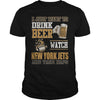 Image of I Just Want To Drink Beer And Watch Jets TShirt