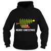 Image of Merry Christmas - truck with a Christmas tree Tshirt