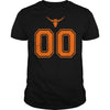 Image of Orange Texas Longhorn Bull #00 T-shirt