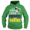 Image of This Girl Loves her Patriots And Bruins TShirt