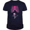 Image of Halloween Kung Fu Skeleton Baby Maternity T-Shirt