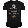Image of CAMPFIRE BELOW T SHIRT HOW I LOVE CAMPING SO