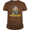 Image of Merdad T Shirt Father of A Mermaid Birthday T Shirt