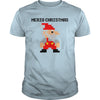 Image of 8-Bit Santa Mario Style Kids Shirt