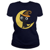 Image of Halloween Black Cat and Moon