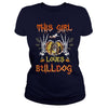 Image of This Girl Loves Bulldog Halloween