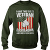 Image of I Have Two Titles Veteran And Grandpa T-shirt