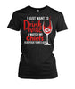 Image of Chiefs - I just want to drink wine and watch my Chiefs beat your team's ass T-shirt