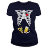 Image of Maternity Shirt Skeleton Baby Beer and Pizza T-shirt