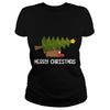 Image of Merry Christmas - truck with a Christmas tree Tshirt