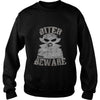 Image of Biter Beware Funny Vampire Halloween Distressed T-Shirt