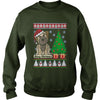 Image of BORDER TERRIER UGLY CHRISTMAS T-SHIRT