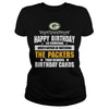 Image of happy birthay with packers